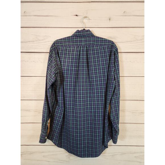 Ralph Lauren Men's Multicolor Plaid Cotton Long Sleeve Button Down Shirt 15.5 - Picture 2 of 5